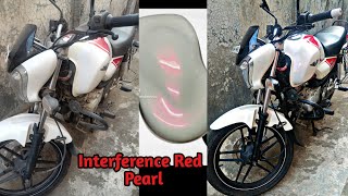 Bajaj V15 full body restoration  Painted in red interference pearl over white base [upl. by Naol941]