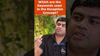 Which are the Keywords used in the Exception Concept  Java Interview Question  shorts kiransir [upl. by Anoet]