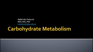 Carbohydrate Metabolism part II and the last [upl. by Hellman]