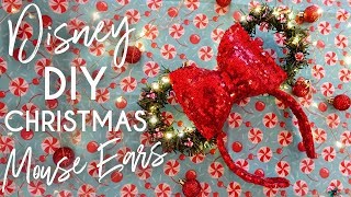 Disney DIY Christmas Mouse Ears [upl. by Norehc]