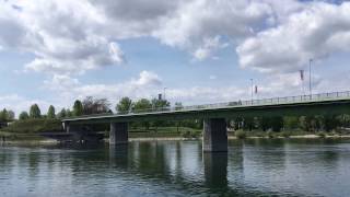 Breisach Brücke über den Rhein nach Frankreich Rheinbrücke [upl. by Abibah]