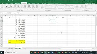 Monte Carlo Simulation in Excel  Capital Budgeting [upl. by Yenhpad950]