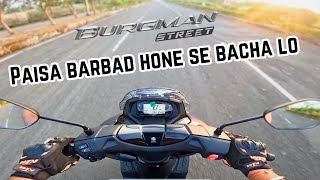 2024 Suzuki Burgman Street bs7  Detailed Ride Review  worth buying [upl. by Binny]