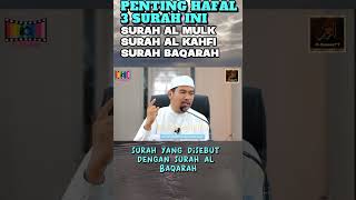 PENTING HAFAL 3 SURAH INI  USTAZ Ahmad Dusuki Abdul Rani ustazahmaddusuki [upl. by Pytlik]