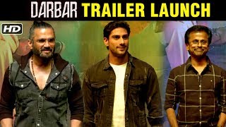 Darbar Official Trailer Launch  Villain Suniel Shetty ARRIVES With AR Murugadoss Prateik Babbar [upl. by Nazler]