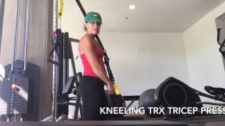 Kneeling TRX Tricep Press [upl. by Sidras325]