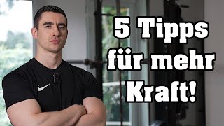 Maximalkraft  5 Tipps für noch mehr Kraft [upl. by Anoval]