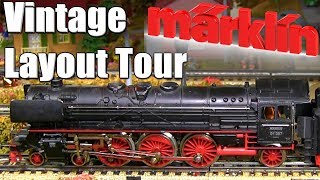 Vintage Marklin HO Scale Model Railroad Layout Tour 1950s Märklin Model Railway [upl. by Zaller]