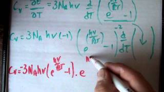 Quantum Statistics 36 c  Einstein formula specific heat [upl. by Nitsid]