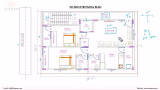 2BHK House Plan on a 30 ft X 40 ft Site Shorts [upl. by Laro]