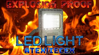 Industrial Explosion Proof LED Light Fixture  110277V AC  ATEXIECEx Rated IP66  Outdoor [upl. by Launcelot]