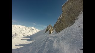 TIGNES  Aiguille Percée descente [upl. by Aleakam82]