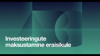 LHV seminar quotInvesteeringute maksustamine eraisikulequot [upl. by Swagerty]