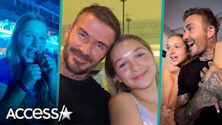 David Beckhams CUTEST Girl Dad Moments w Daughter Harper [upl. by Airdnassac]