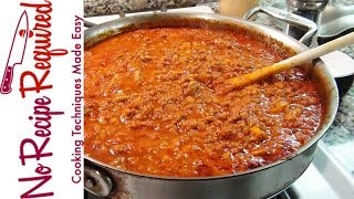 Bolognese Sauce  Spaghetti Sauce  NoRecipeRequiredcom [upl. by Atirahs]