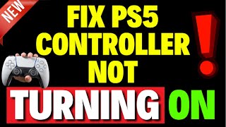 How to Fix PS5 Controller Not Turning ON [upl. by Holden]