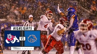 No 25 Fresno State vs No 22 Boise State Football Highlights 2018  Stadium [upl. by Nirret605]