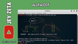 wafw00f la herramienta que permite identificar la seguridad WAF  Jey Zeta [upl. by Millar892]