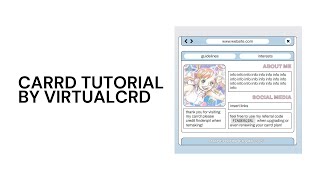 carrd tutorial — © finderqirl NON PRO [upl. by Onaivatco720]