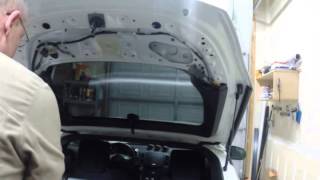 370Z Rear Hatch plastic removal [upl. by Aleacim]