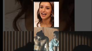 On Animal bold Scene Tripti Dimris reaction shorts shortvideo bollywood triptidimri [upl. by Nickelsen]