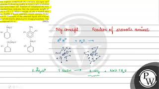 An organic compound A contains nitrogen and chlorine It dissolve [upl. by Dnomaid]