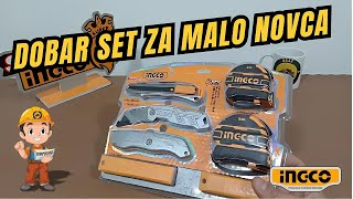 INGCO HMK23039 71 SET SKALPERA I METROVA RECENZIJA UNBOXING [upl. by Econah755]