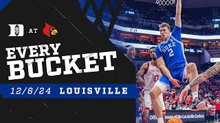 Duke 76 Louisville 65  Every Bucket 12824 [upl. by Nirred698]