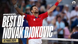 Every Novak Djokovic match point at Paris2024 🎾🤯 [upl. by Imoyn]