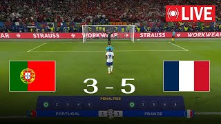 Full Penalties  Portugal vs France 3  5  Uefa Euro 2024  QuarterFinal  HIGHLIGHTS [upl. by Dinnie]