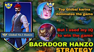 NEW HANZO BACKDOOR STRATEGY  perfect rotation so far   MLBB [upl. by Htinek]