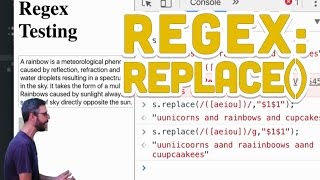 29 Regular Expressions replace  Programming with Text [upl. by Trisa]