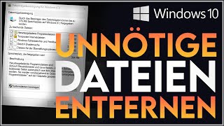 Windows 10 schneller machen  unnötige Dateien entfernen  ArtisGraphics [upl. by Booze]