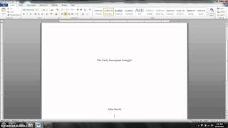 MLA Title Page Formatting Tutorial [upl. by Alliw906]