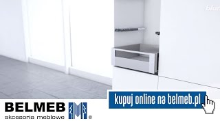 Blum  Legrabox  montaż frontu szuflady wewnętrznej z relingiem [upl. by Sands]