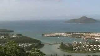 Mahe airport and Eden island from the mountains [upl. by Tessler]