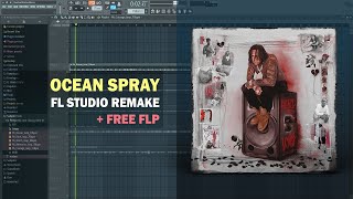 Moneybagg Yo  Ocean Spray FL Studio Remake  Free FLP [upl. by Neeloj363]