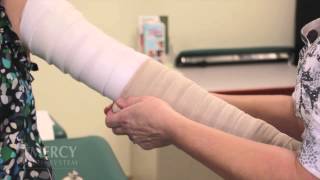 Multilayer bandaging for the arm [upl. by Haziza]