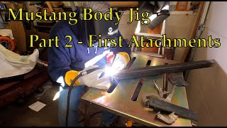 Designing and Building a Classic Mustang Body Jig  Part 2  Mustang frame jig  Mustang chassis jig [upl. by Magdaia736]