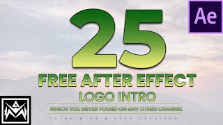 Best 25 free Logo Intro After Effects Template  Copyright Free [upl. by Atinahs445]