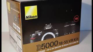 Nikon D5000 Unboxing Digital SLR Camera 1855 VR Kit [upl. by Idel]