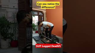 Difference between SLDL vs RDL sldl rdl deadlift backworkout homeworkout fitnessjourney [upl. by Uticas]