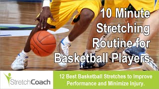 Basketball Stretches Best Basketball Stretching Routine Flexibility Program for Basketball Players [upl. by Axia]