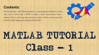 MATLAB TUTORIAL Class 1 Beginner to Advanced Level [upl. by Nrubloc725]