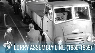 All In A Day Lorry Assembly Line Reel 1 19501959  British Pathé [upl. by Smail]