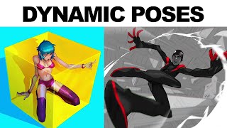 HOW TO DRAW DYNAMIC POSES Drawing action amp Foreshortening [upl. by Malloy854]