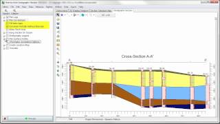 OBS 8 RockWorks Borehole Manager  Stratigraphy Straight Line CrossSections RockWorks15 [upl. by Cohleen]