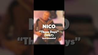 Nico quotThese Daysquot 1967 acoustic instrumental cover [upl. by Inava683]