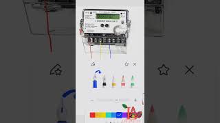 How to connect 3 phase meter electrical circuitdiagram electrician circuitdrawing [upl. by Jackqueline]