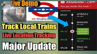 How to check local train status  m indicator new update [upl. by Rozanne338]